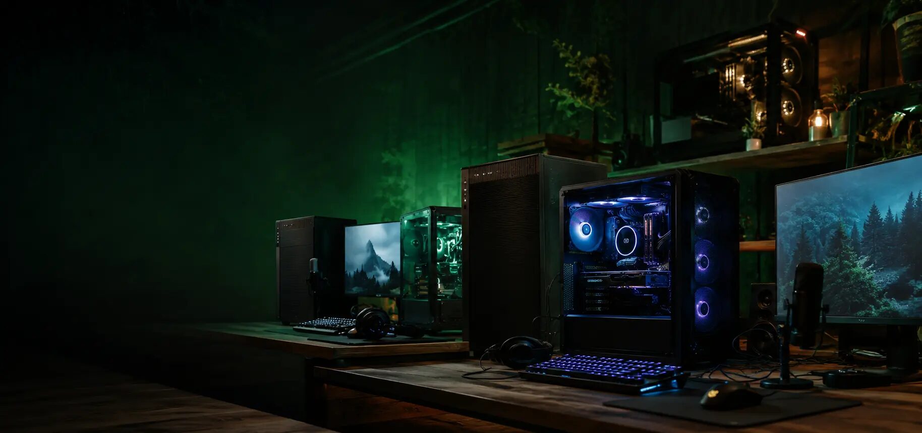 Gaming-PCs einer Community